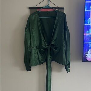 Elegant Green Women's Jacket